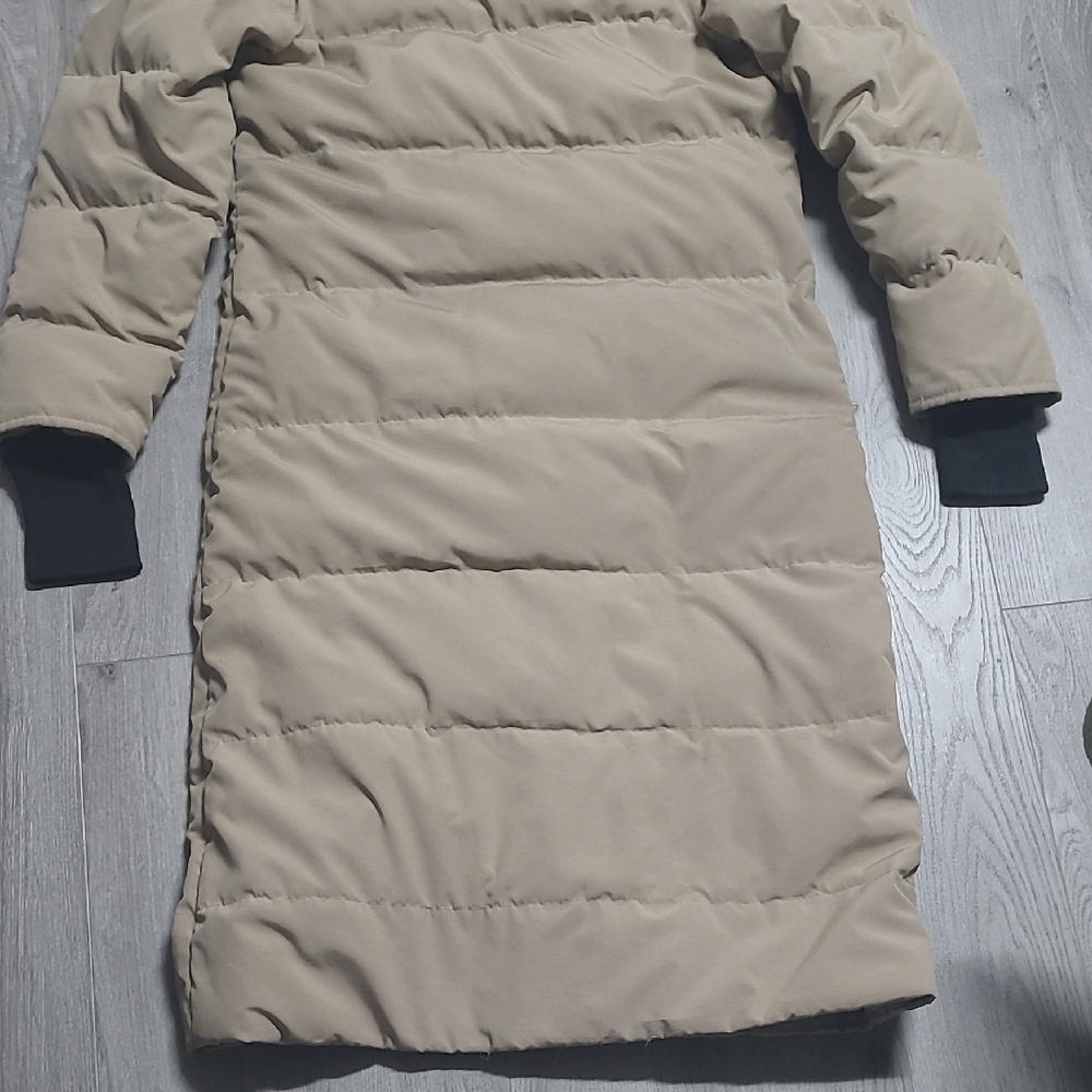 Canada Goose Tan Parka with Fur Trim Style 3035L - Picture 12 of 16